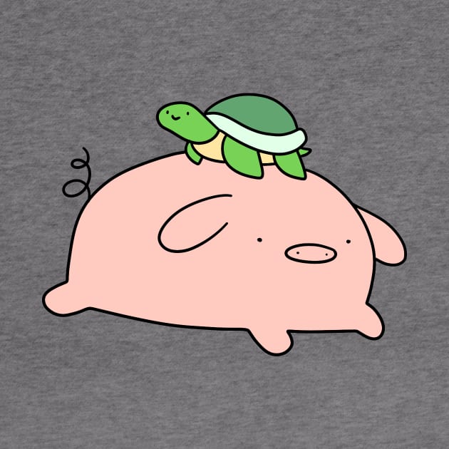 Pig and Tiny Turtle by saradaboru